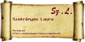Szekrényes Laura névjegykártya